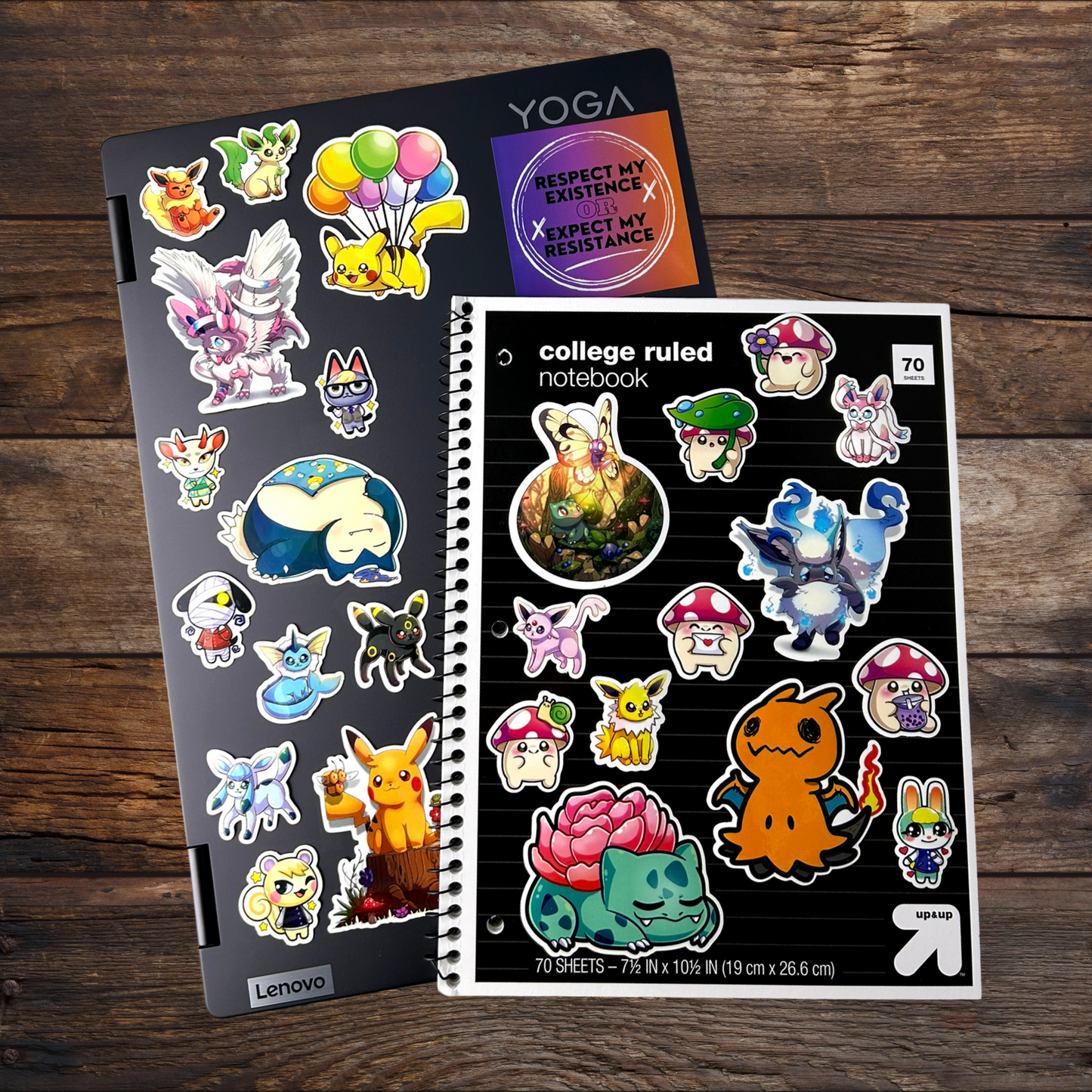 Chibi Peacock Butterfly Dragon Vinyl Sticker