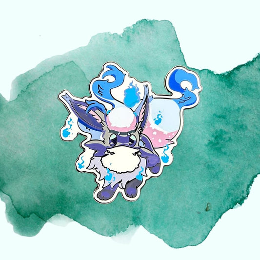 Eevee and Hisuian Zorua Pokémon Fusion Pin