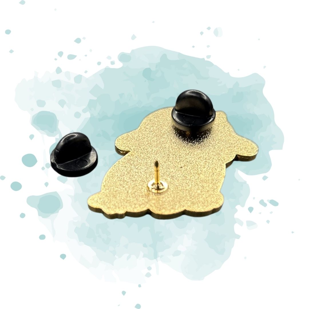 Sparkly Blueberry and Strawberry Enamel Cow Pins