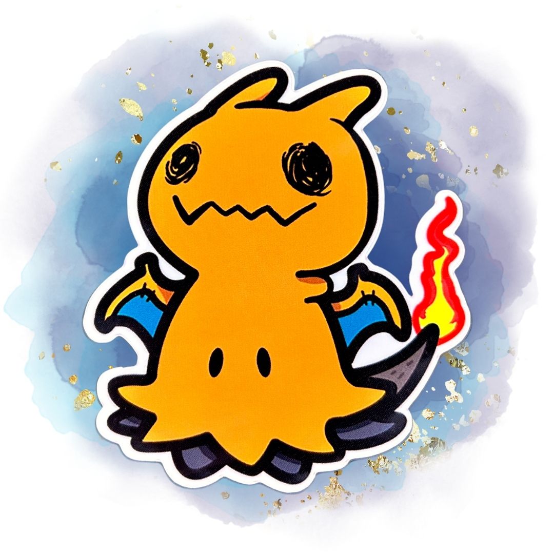 Mimikyu Pokémon Fusion 3-Inch Vinyl Stickers
