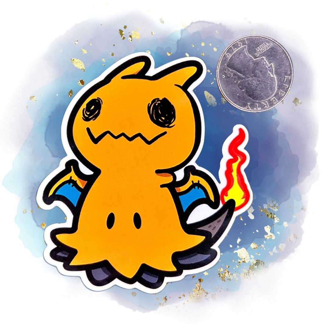 Mimikyu Pokémon Fusion 3-Inch Vinyl Stickers