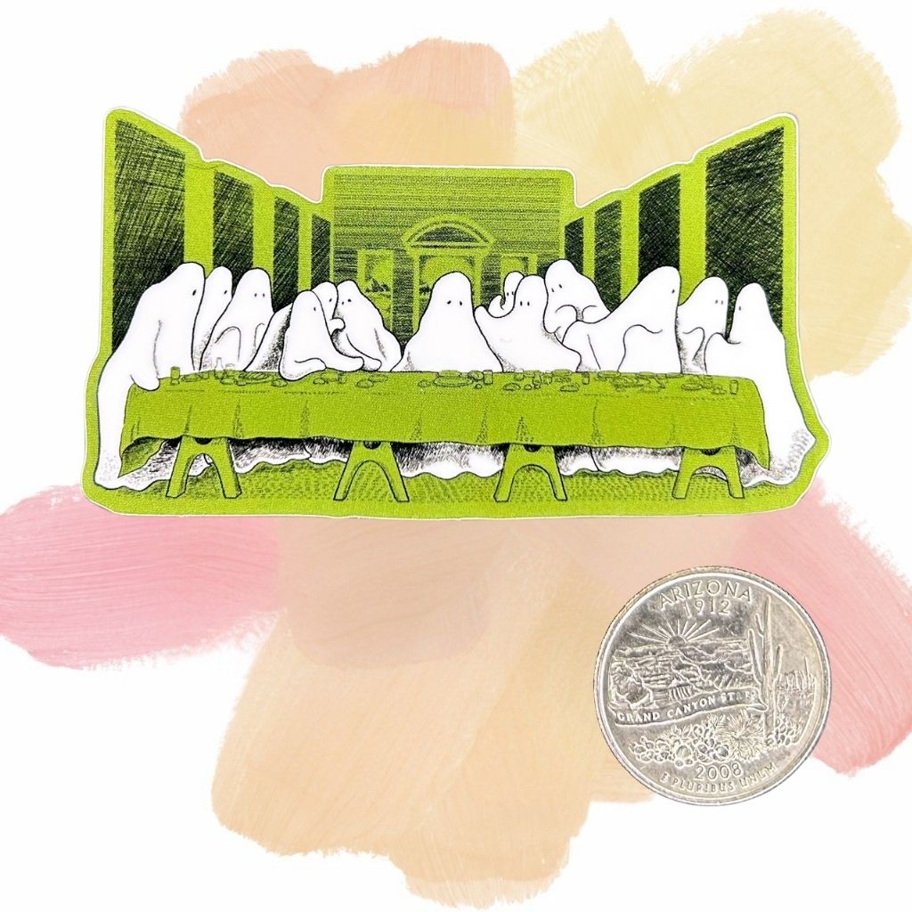 The Spooky Last Supper 3-Inch Vinyl Sticker