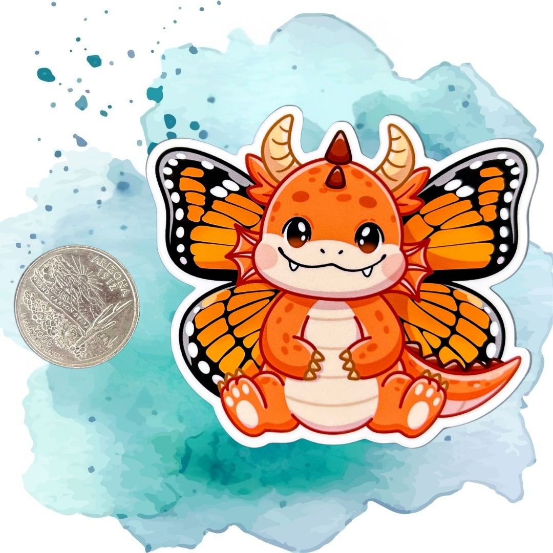 Monarch Dragon Sticker