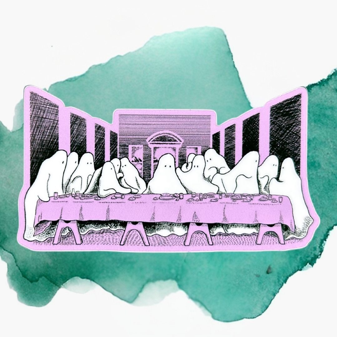 The Spooky Last Supper 3-Inch Vinyl Sticker