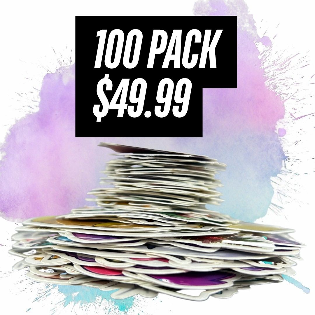25, 50, & 100 Random Pokemon Sticker Packs