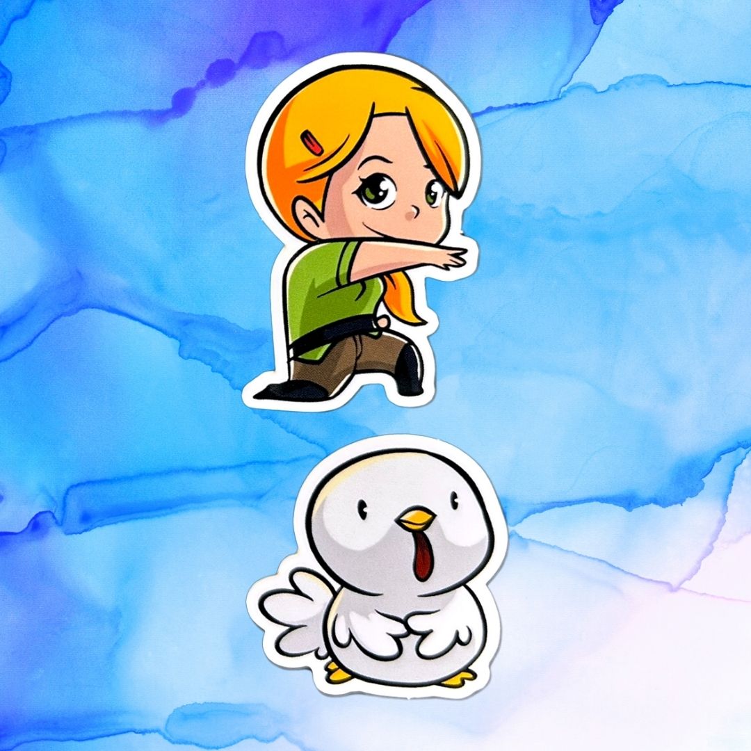 Minecraft Character Set of 5 1.5-Inch Vinyl Stickers