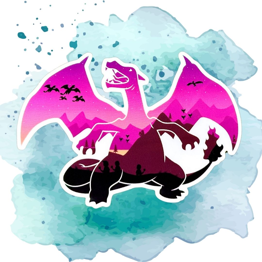 Background Pokémon Sticker - Pokémon Sticker - Waterproof Pokémon Decal