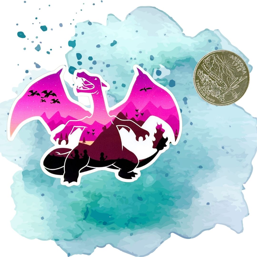 Background Pokémon Sticker - Pokémon Sticker - Waterproof Pokémon Decal