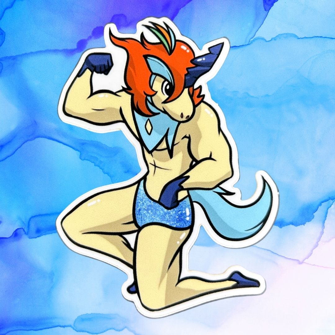 Bodybuilding Pokemon Set of 5, 3-Inch Stickers