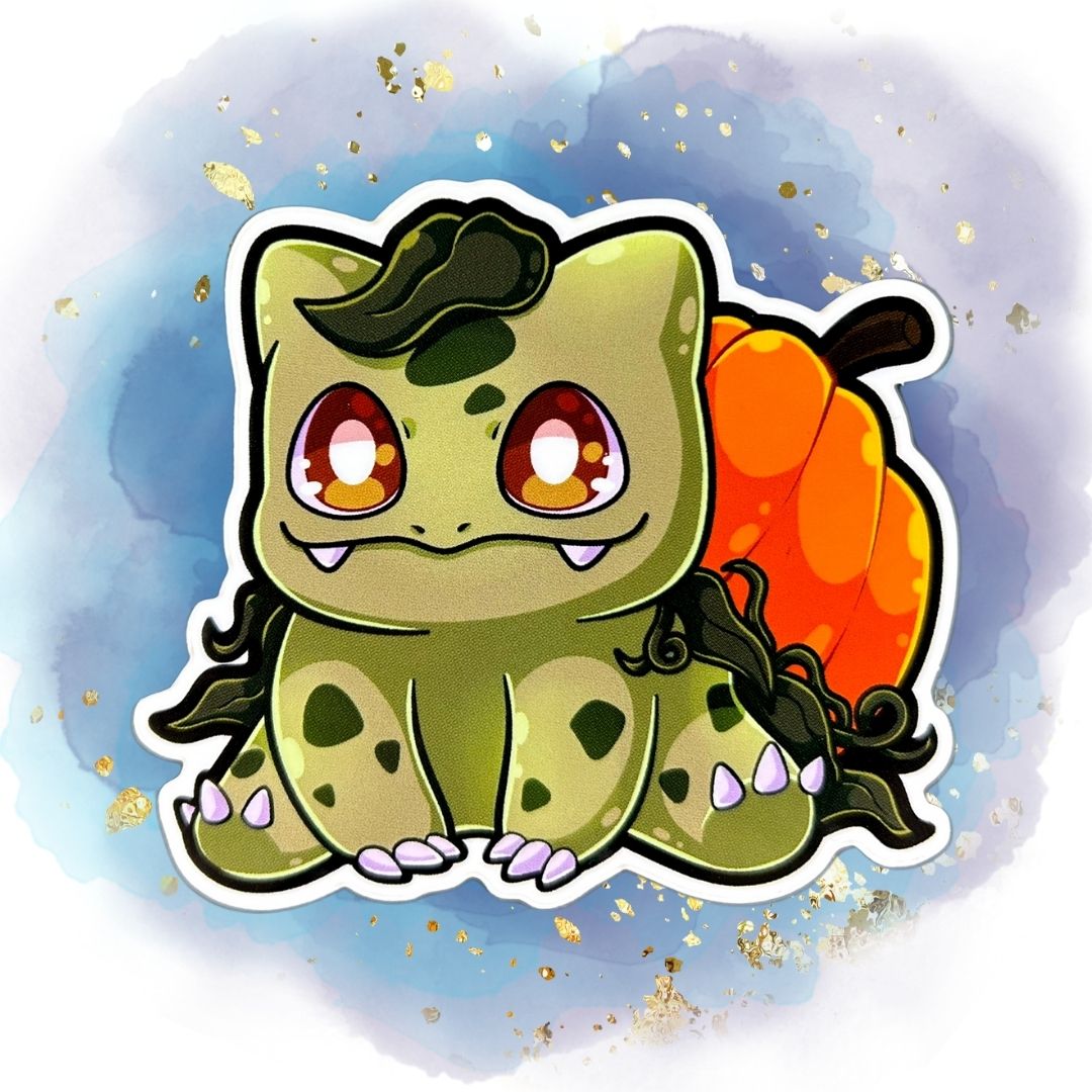 Bulbasaur Flower 3-Inch Vinyl Stickers
