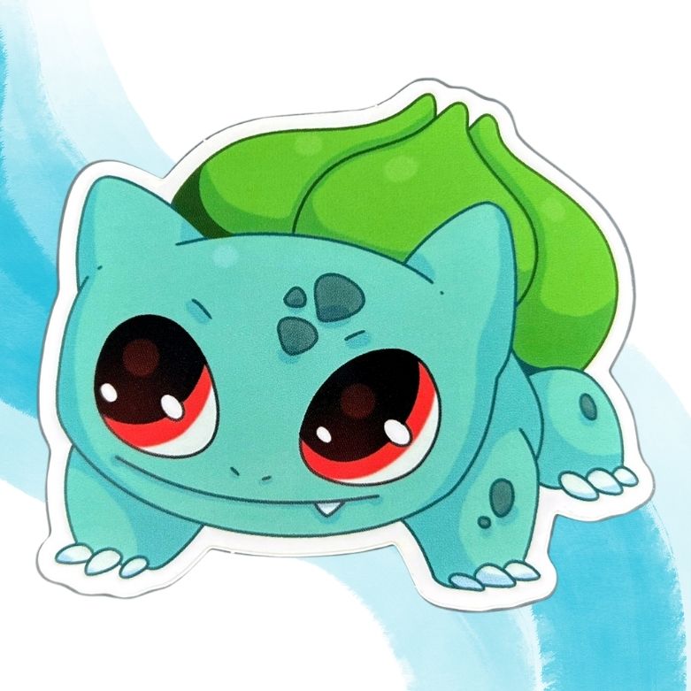 Baby Bulbasaur, Squirtle & Charmander Set of 3, 3-Inch Stickers