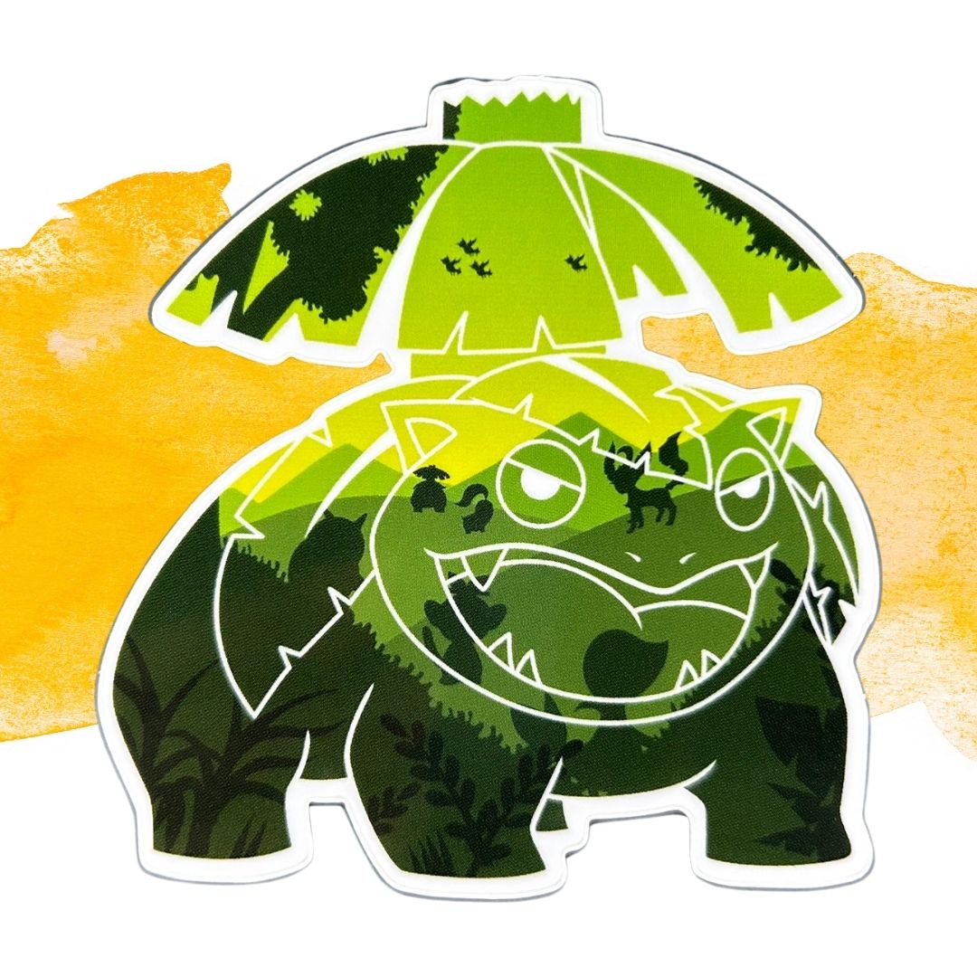 Background Pokémon Sticker - Pokémon Sticker - Waterproof Pokémon Decal