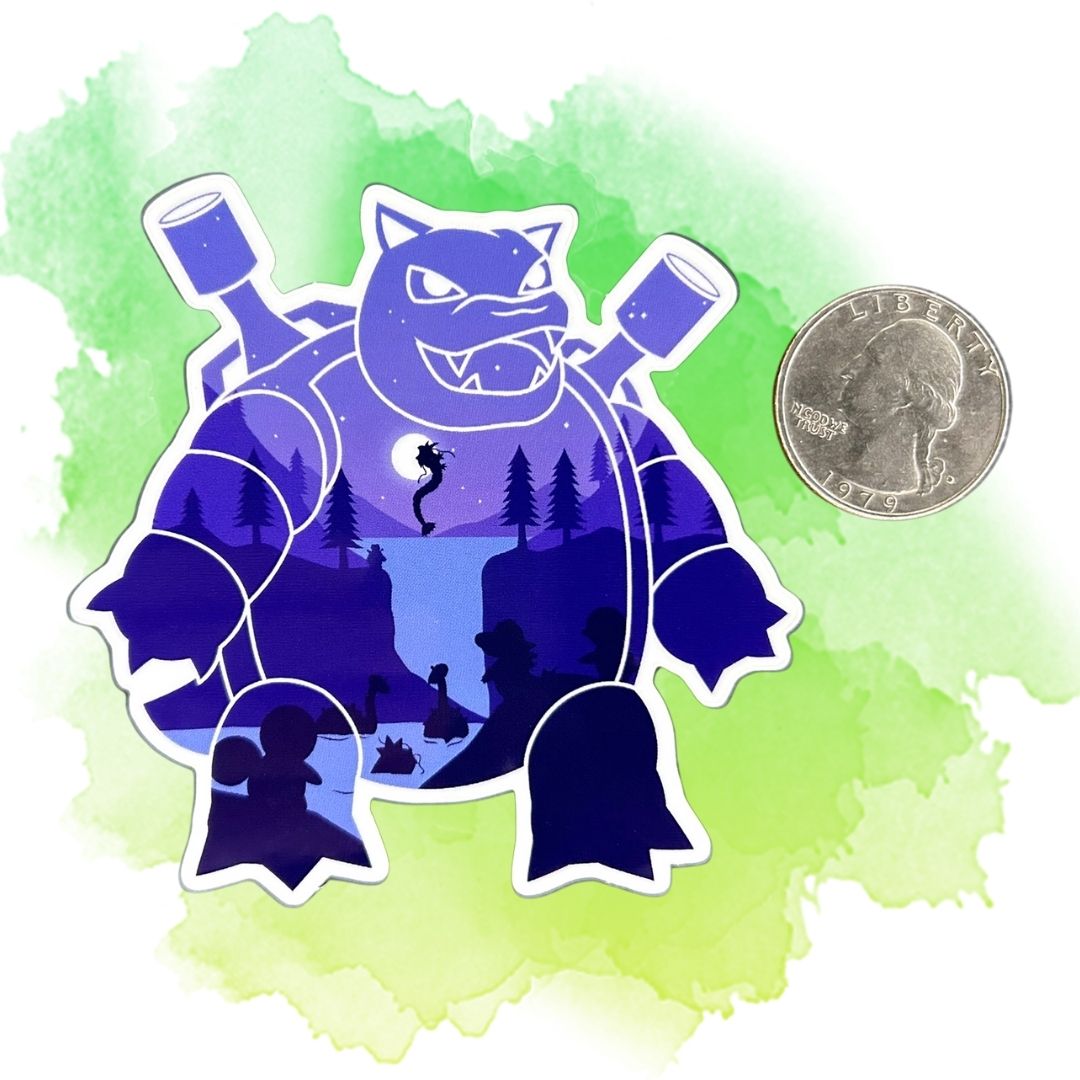 Background Pokémon Sticker - Pokémon Sticker - Waterproof Pokémon Decal