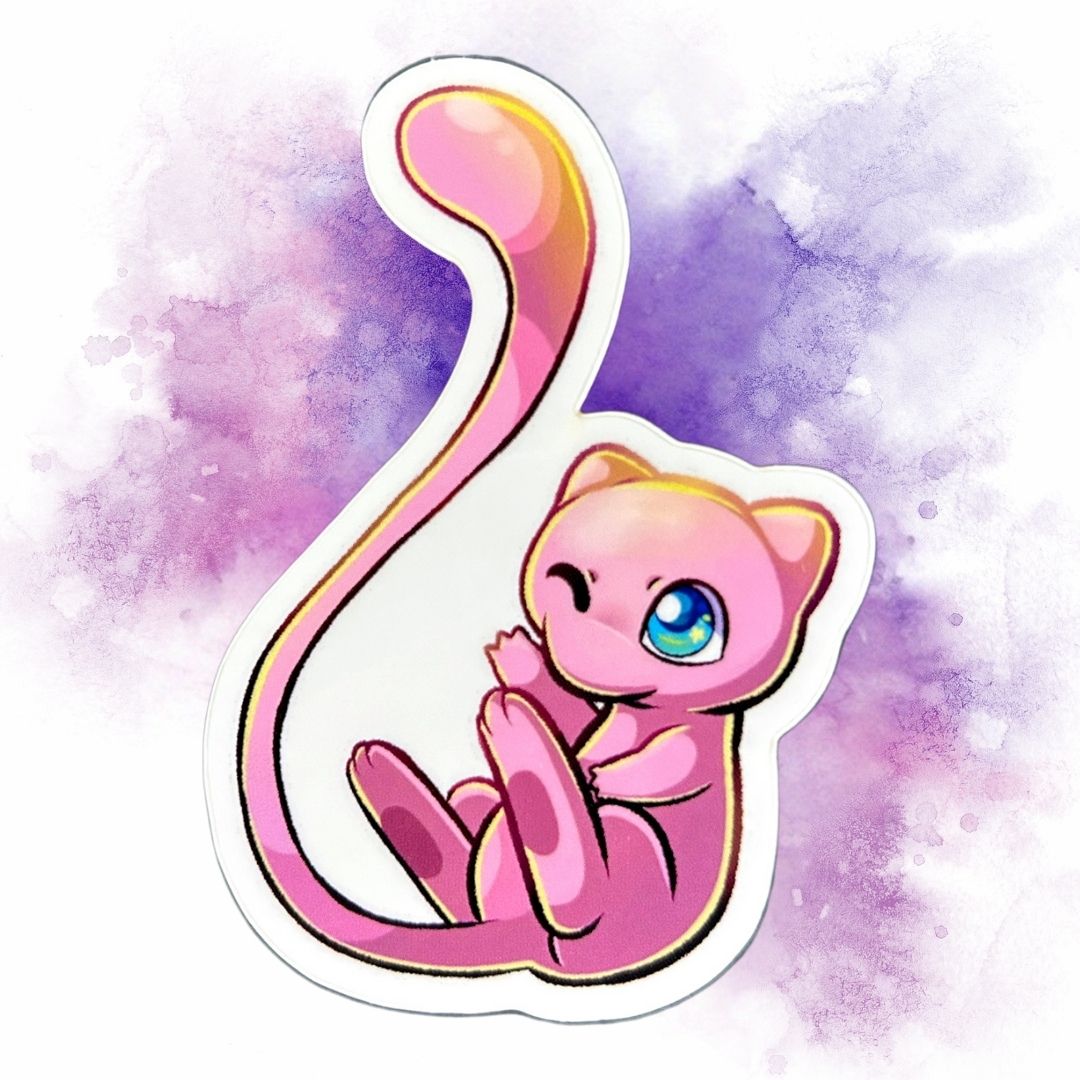Mew and Shiny Mew Sticker Set of 2 - Pokémon Sticker