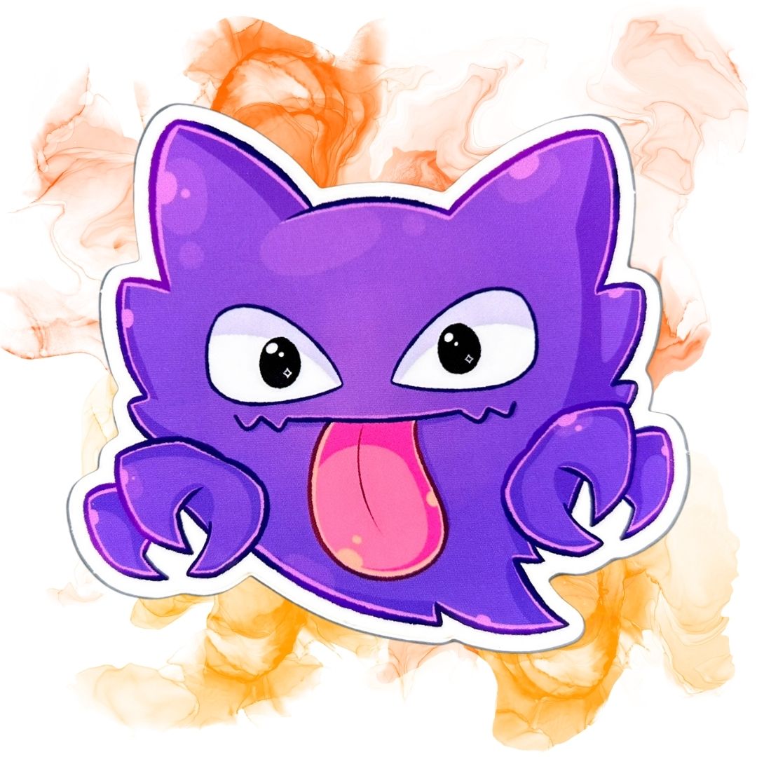 Gastly Evolution Set of 5, 3-Inch Stickers