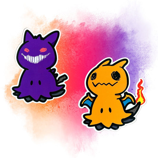 Mimikyu Pokémon Fusion 3-Inch Vinyl Stickers
