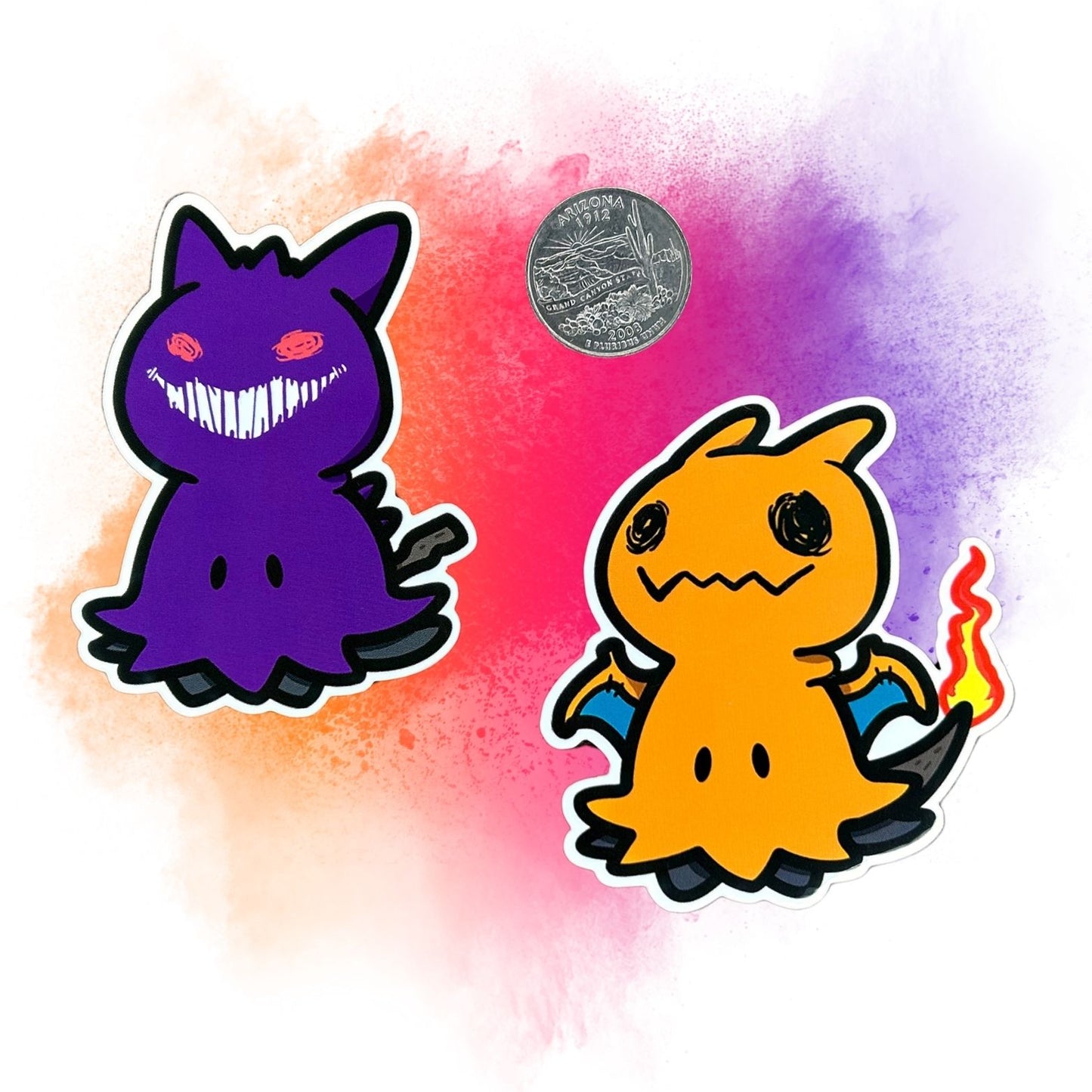 Mimikyu Pokémon Fusion 3-Inch Vinyl Stickers