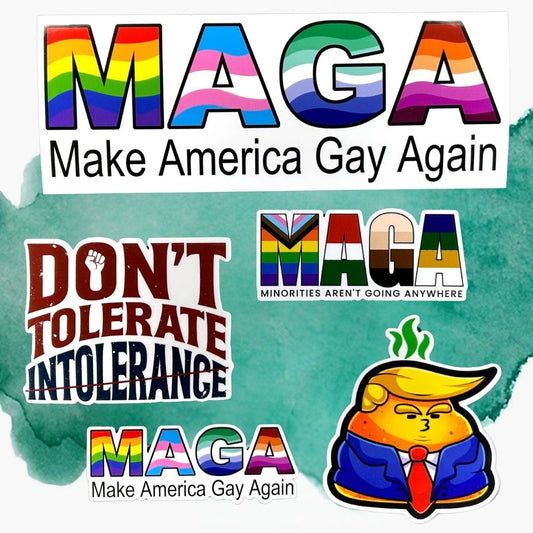 Equality Sticker Set - Set of 5 Equality Stickers - Minorities Aren't Going Anywhere Vinyl Sticker - Quote Stickers