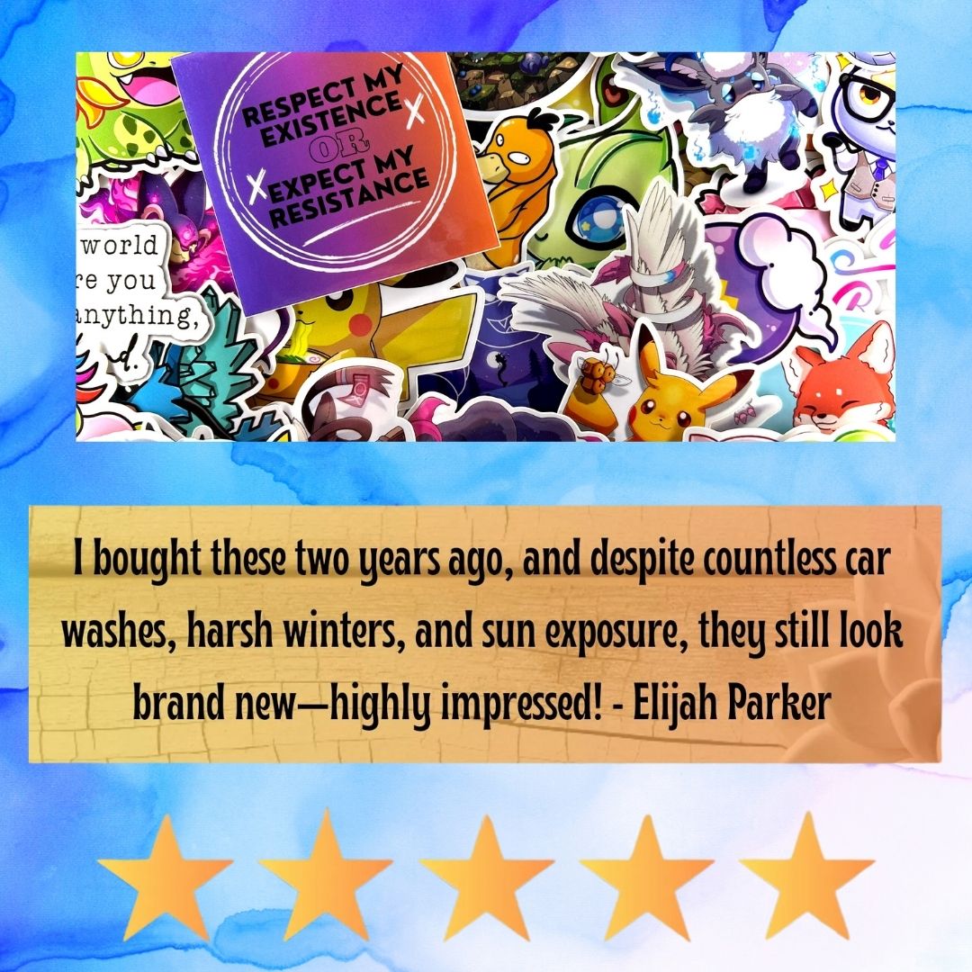 Charizard, Blastoise, Venusaur Families Set of 3, 3-Inch Stickers