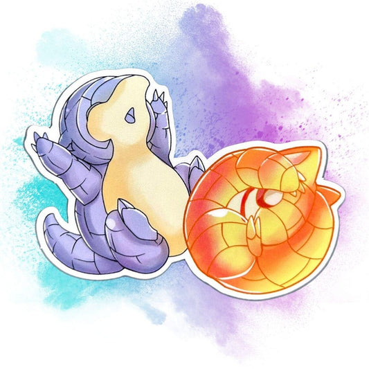 Sandshrew Pokémon Sticker - Pokémon Trendy Paper Die Cut Stickers