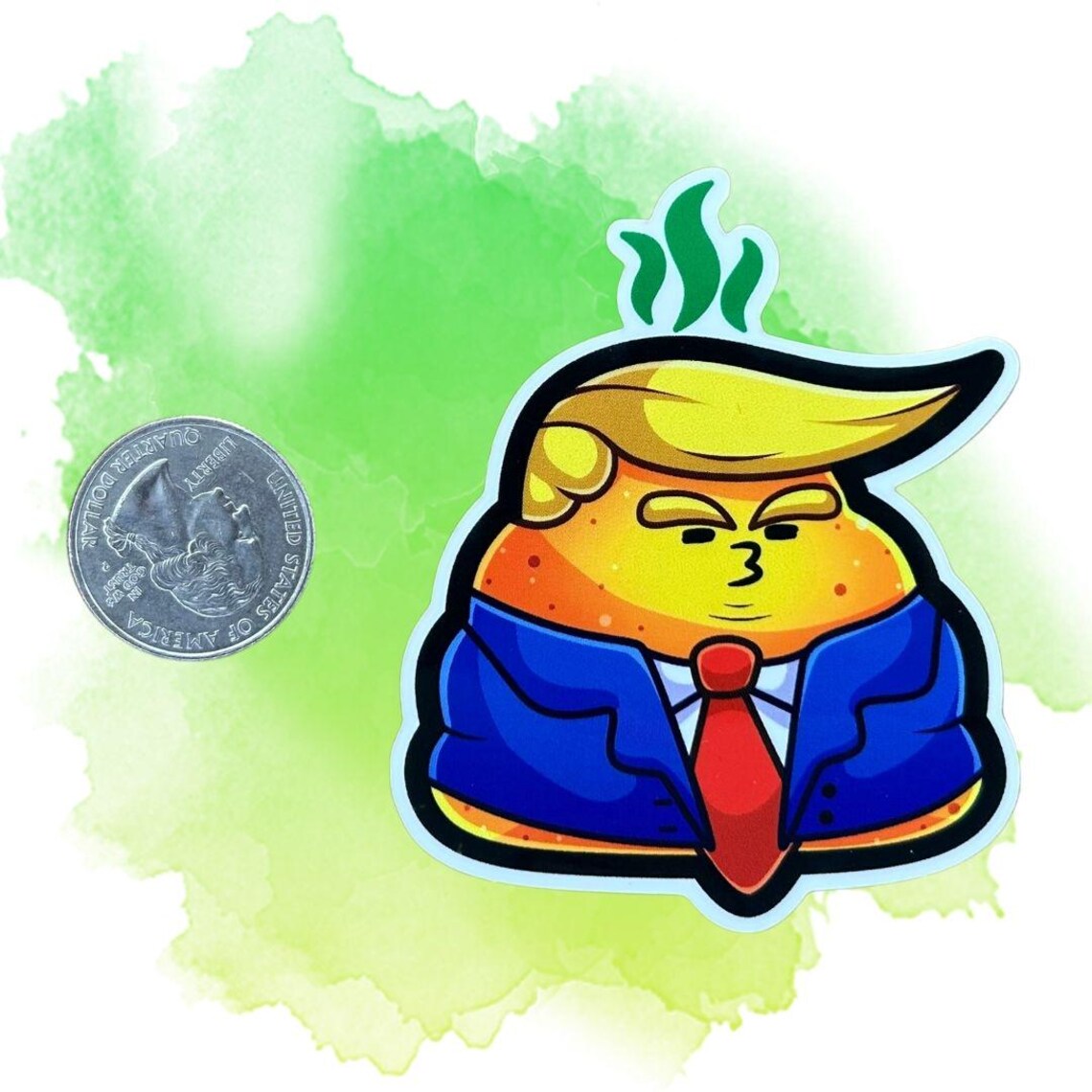 "Tangerine Turd" Vinyl Sticker - Political Sticker - Funny Sticker - Trendy Political Sticker - Gift Idea