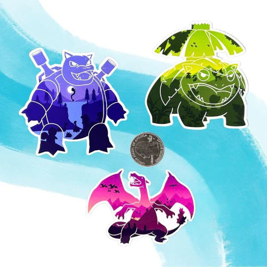 Background Pokémon Sticker - Pokémon Sticker - Waterproof Pokémon Decal