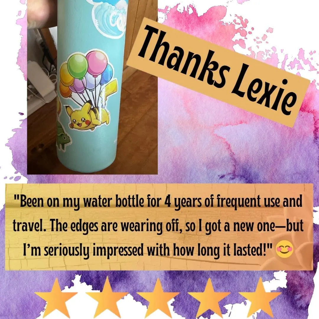 Background Pokémon Sticker - Pokémon Sticker - Waterproof Pokémon Decal