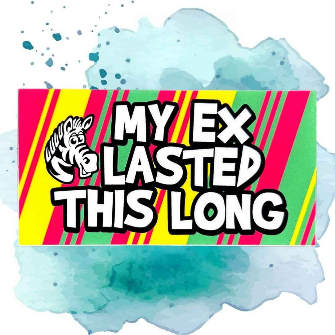 My Ex Lasted This Long Vinyl Sticker