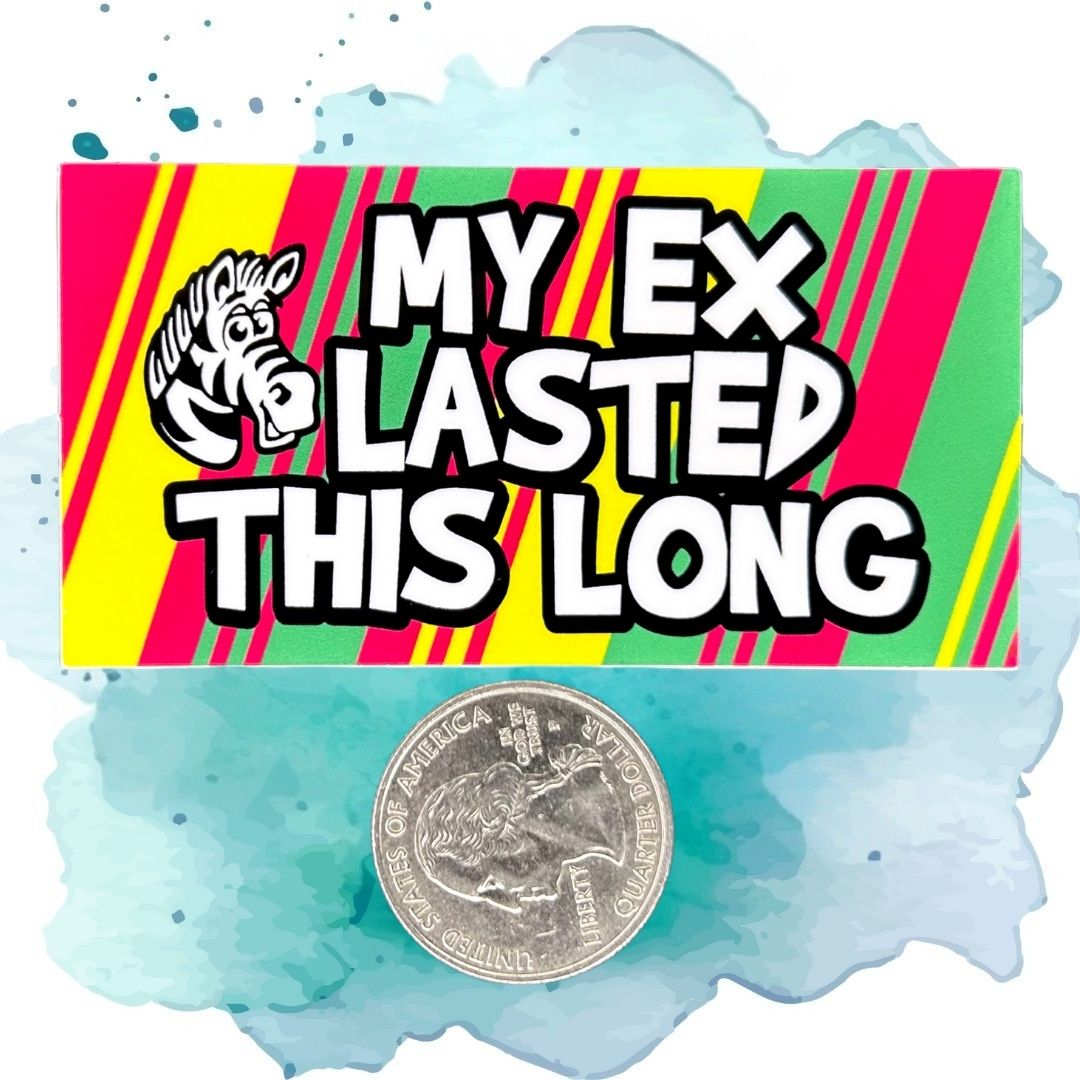 My Ex Lasted This Long Vinyl Sticker